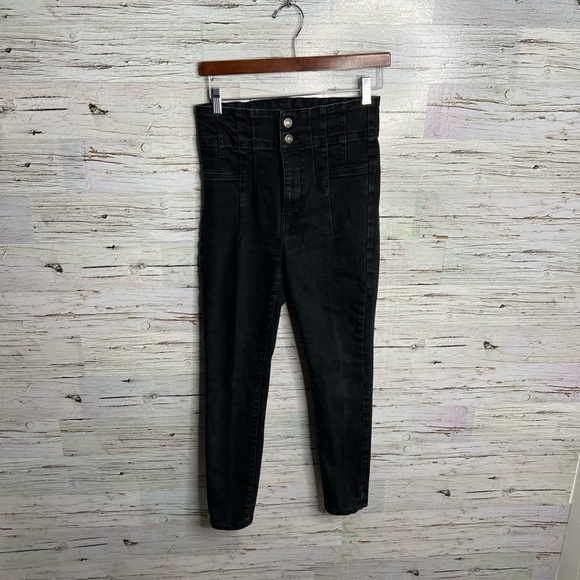 We the Free Jayde black jeans size 28 high rise free people